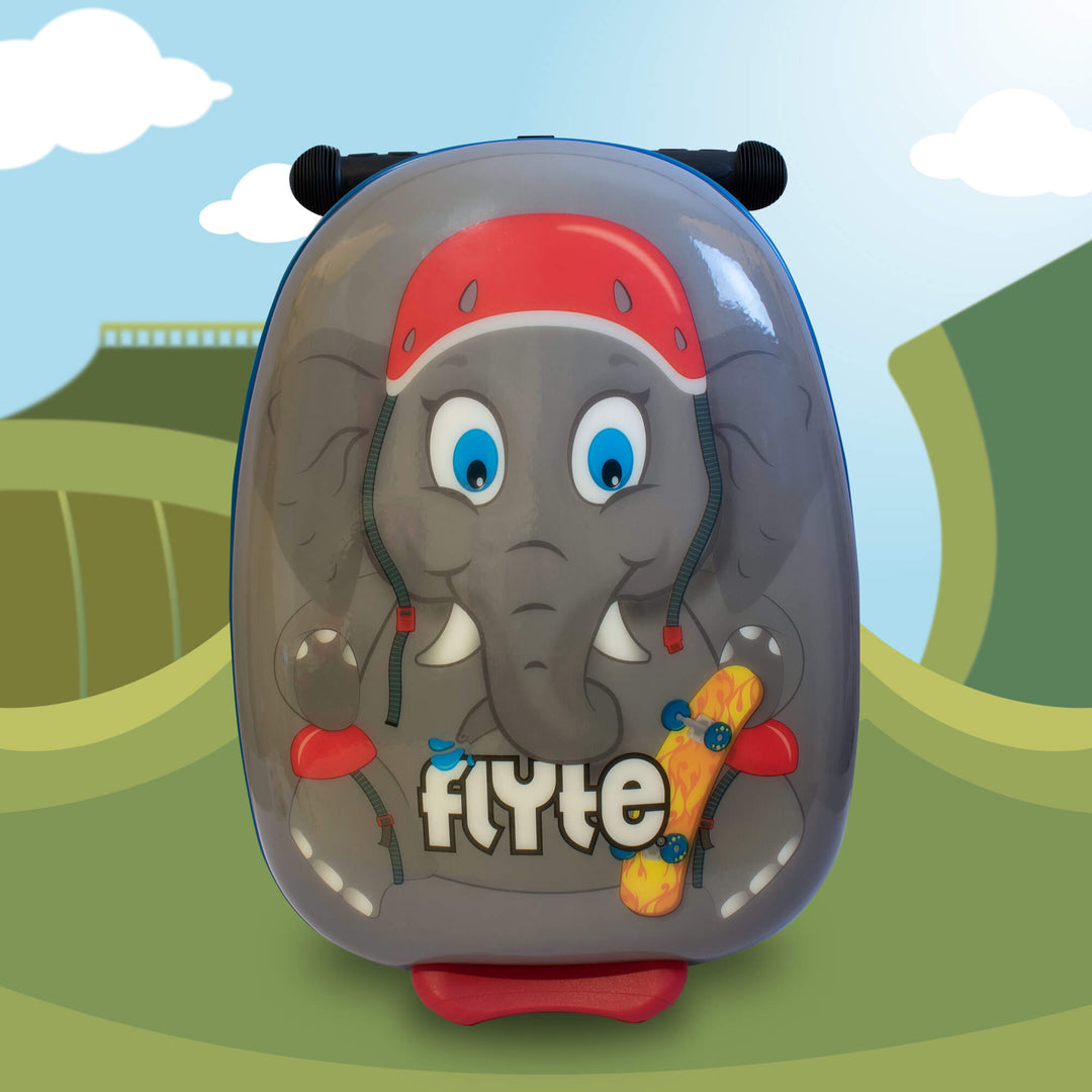 Zinc Flyte 'Suitcase Scooter' Eddie The Elephant.